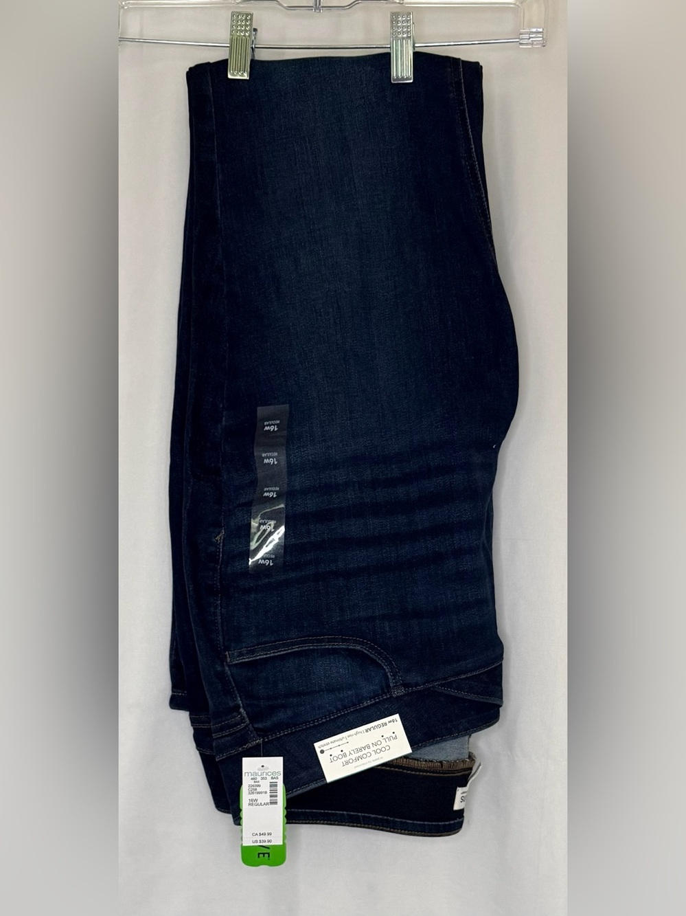 Maurices Dark Indigo Bootcut Women's Jeans 16W Regular - Picture 3 of 3
